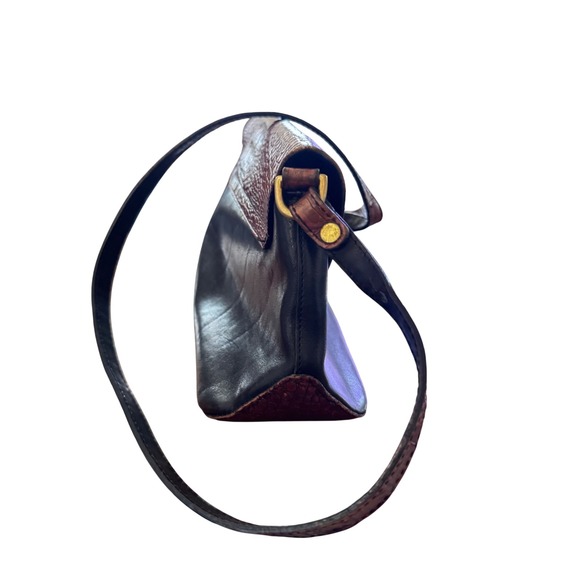 Vintage Brahmin Daria Crossbody Baguette Y2K preloved ‎ 10x6x3.5" no hang tag - Picture 8 of 15